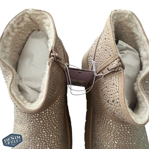 Wild Fable Women's Beige Missy Platform Booties Rhinestones w/ Memory Foam | NEW - Picture 10 of 16